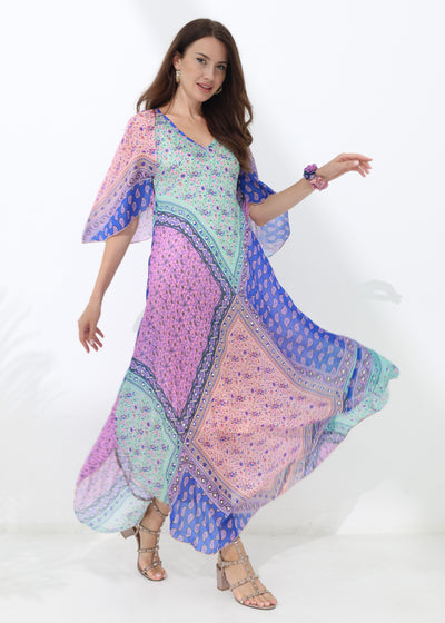 ZURI MAXI DRESS - MIDNIGHT TIDE
