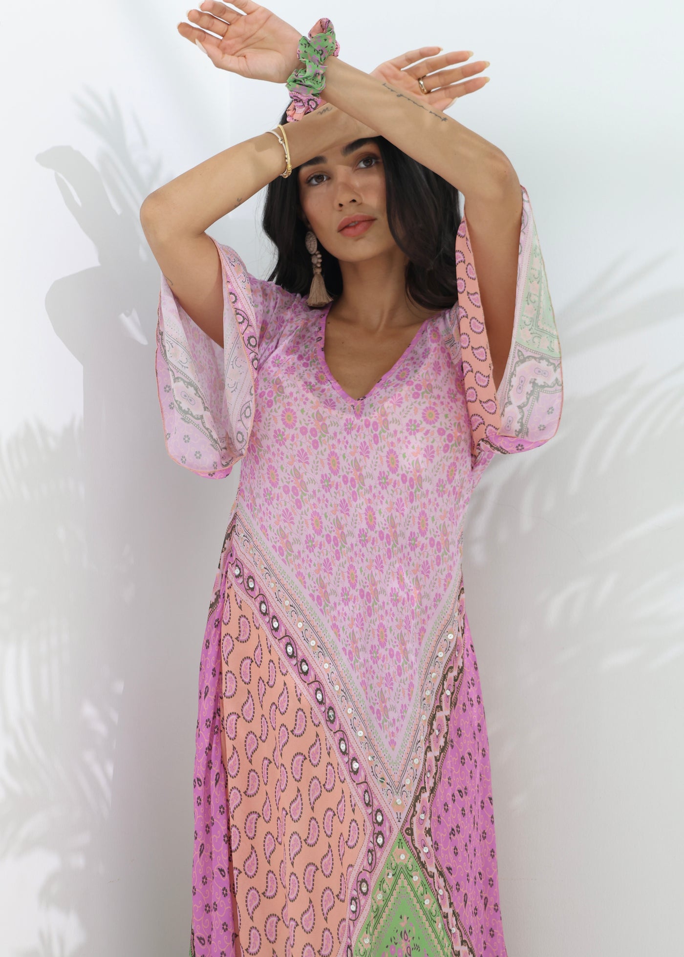 ZURI MAXI DRESS - SUNSET SORBET