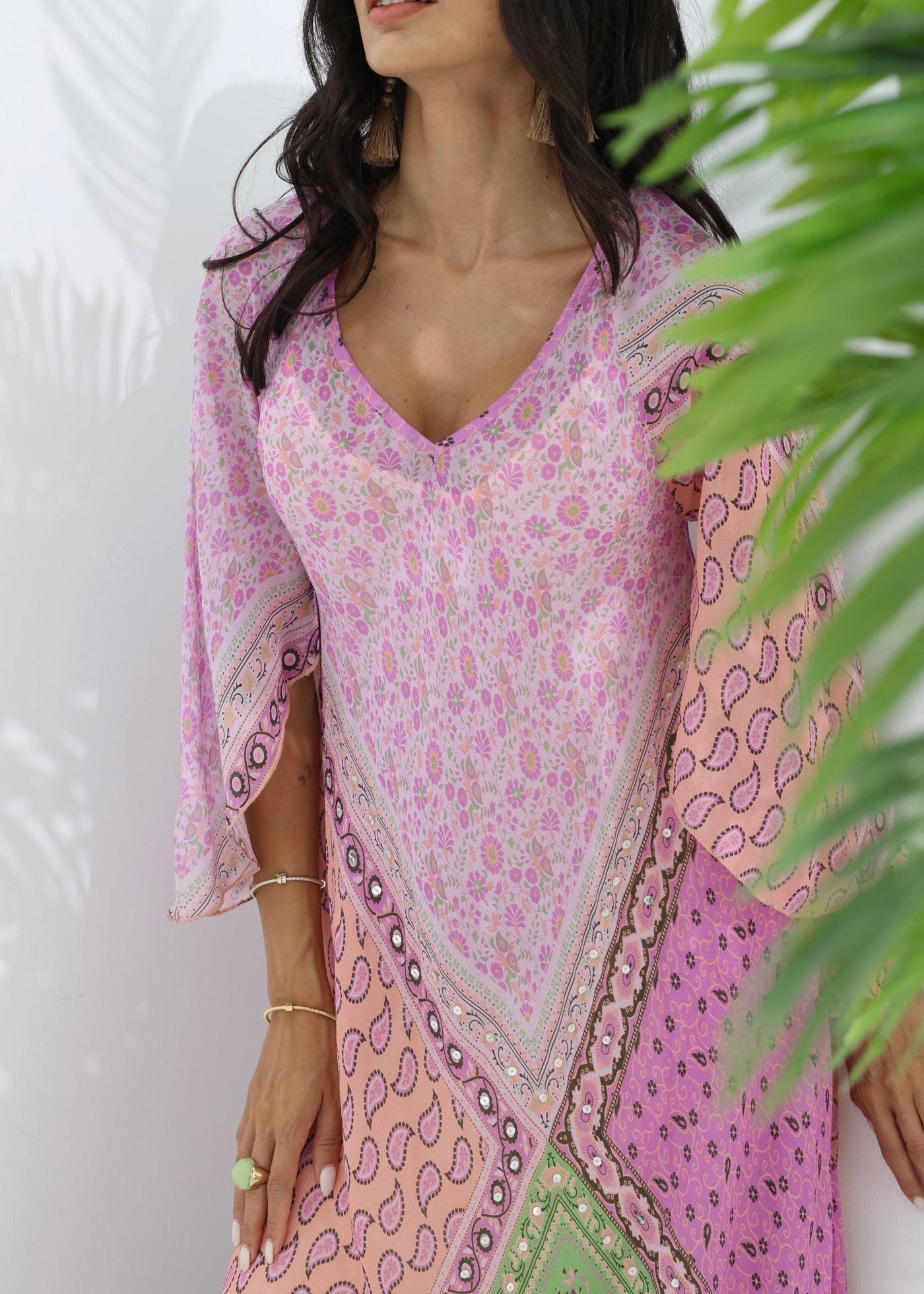 ZURI MAXI DRESS - SUNSET SORBET