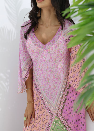 ZURI MAXI DRESS - SUNSET SORBET