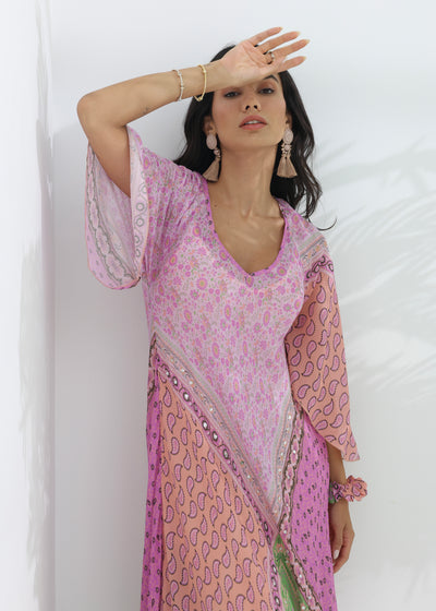 ZURI MAXI DRESS - SUNSET SORBET