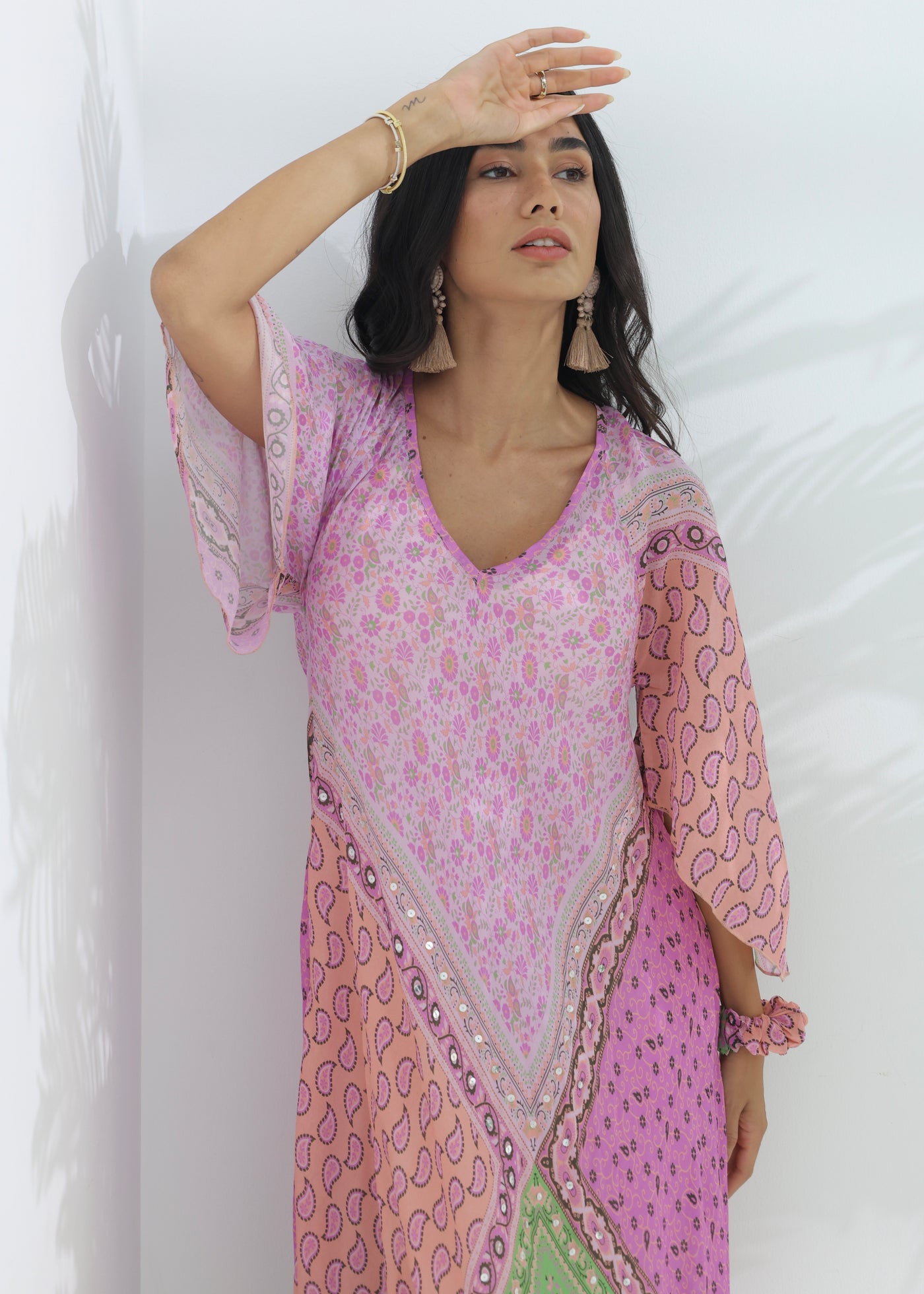 ZURI MAXI DRESS - SUNSET SORBET