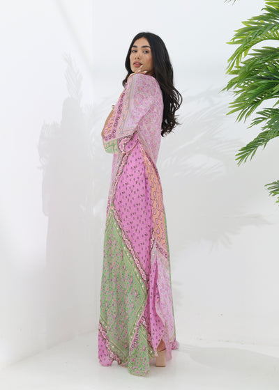 ZURI MAXI DRESS - SUNSET SORBET