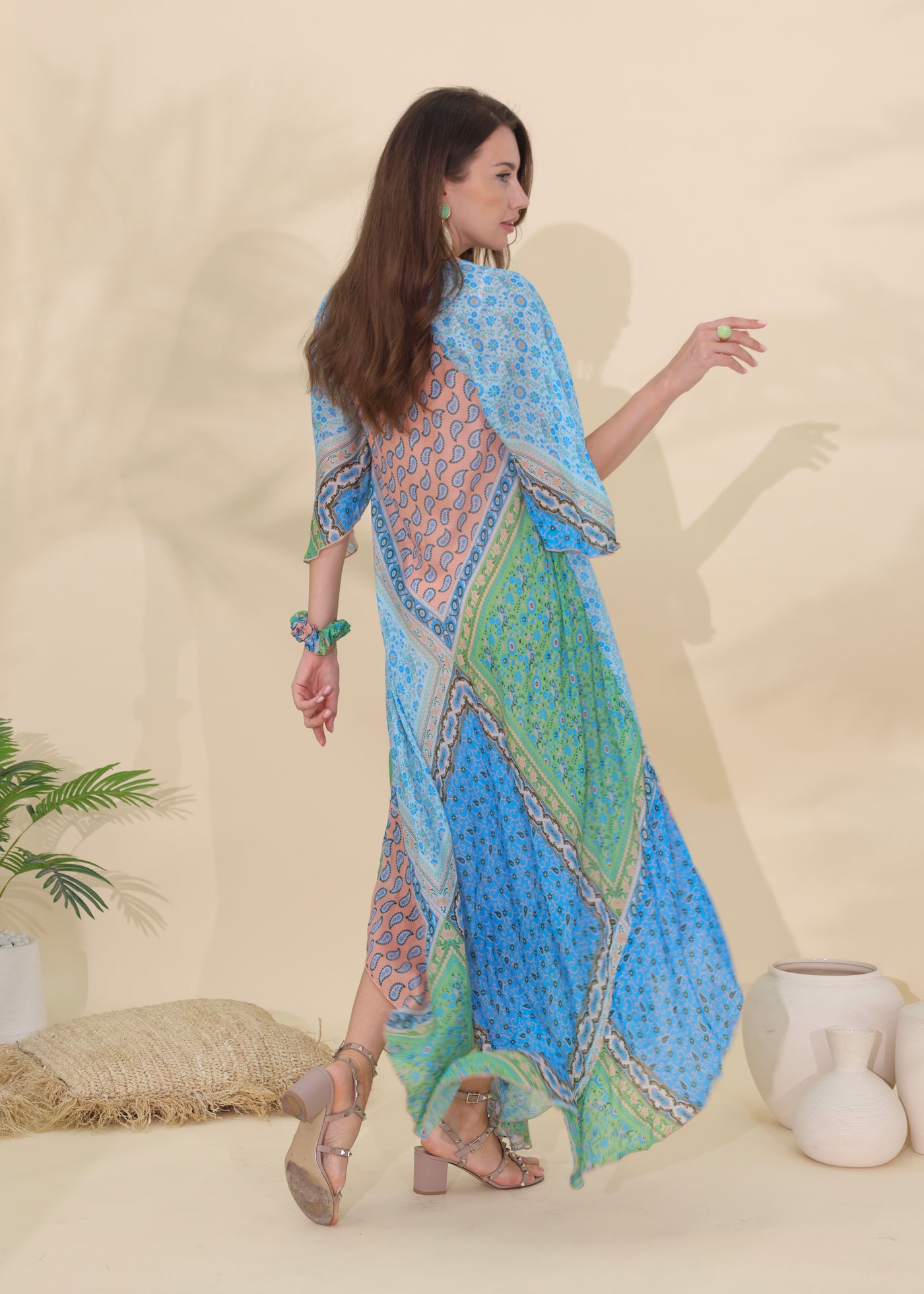 ZURI MAXI DRESS - OCEAN MIST