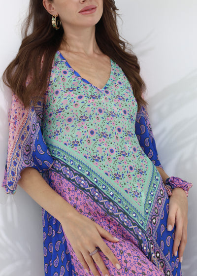 ZURI MAXI DRESS - MIDNIGHT TIDE