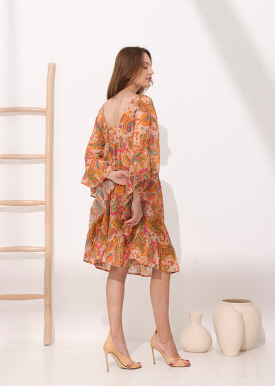 FOREVER ON HOLIDAY KAFTAN - CORAL