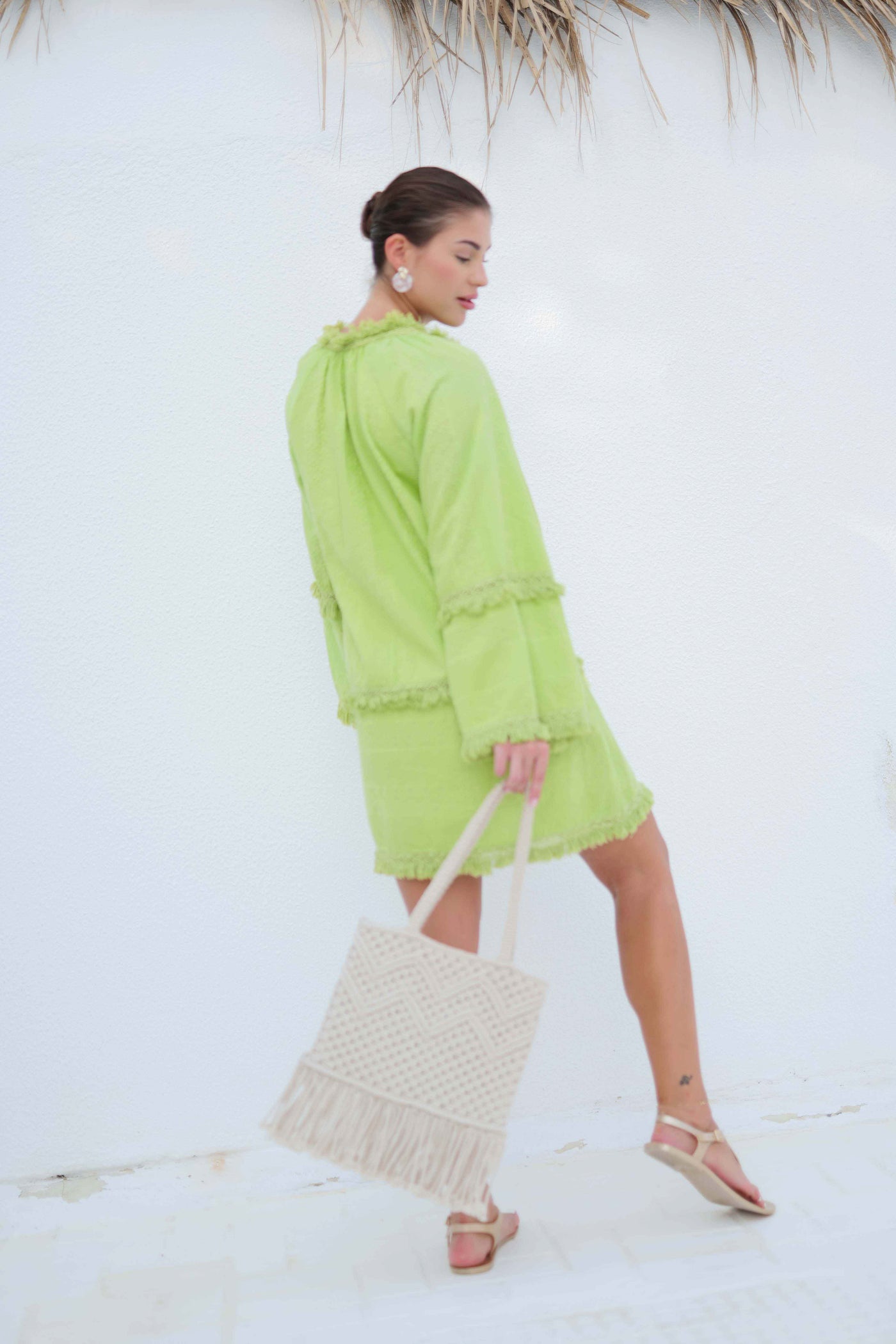 AFTER GLOW DRESS - LIME