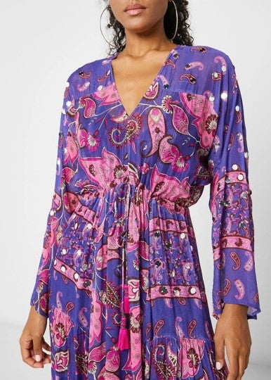 BOHO BABE DRESS - PURPLE