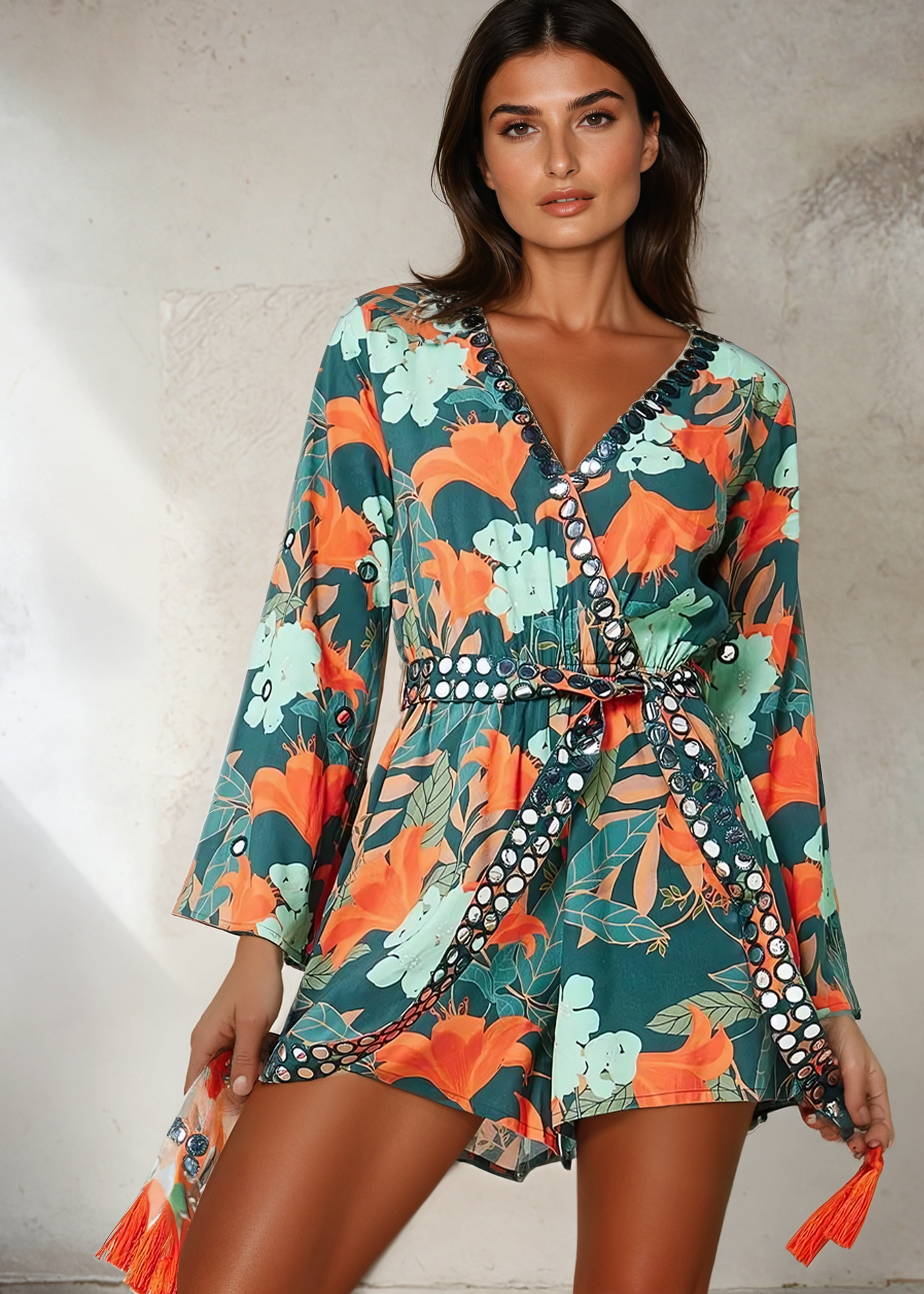 LIMELIGHT PLAYSUIT - TROPICAL FLORAL