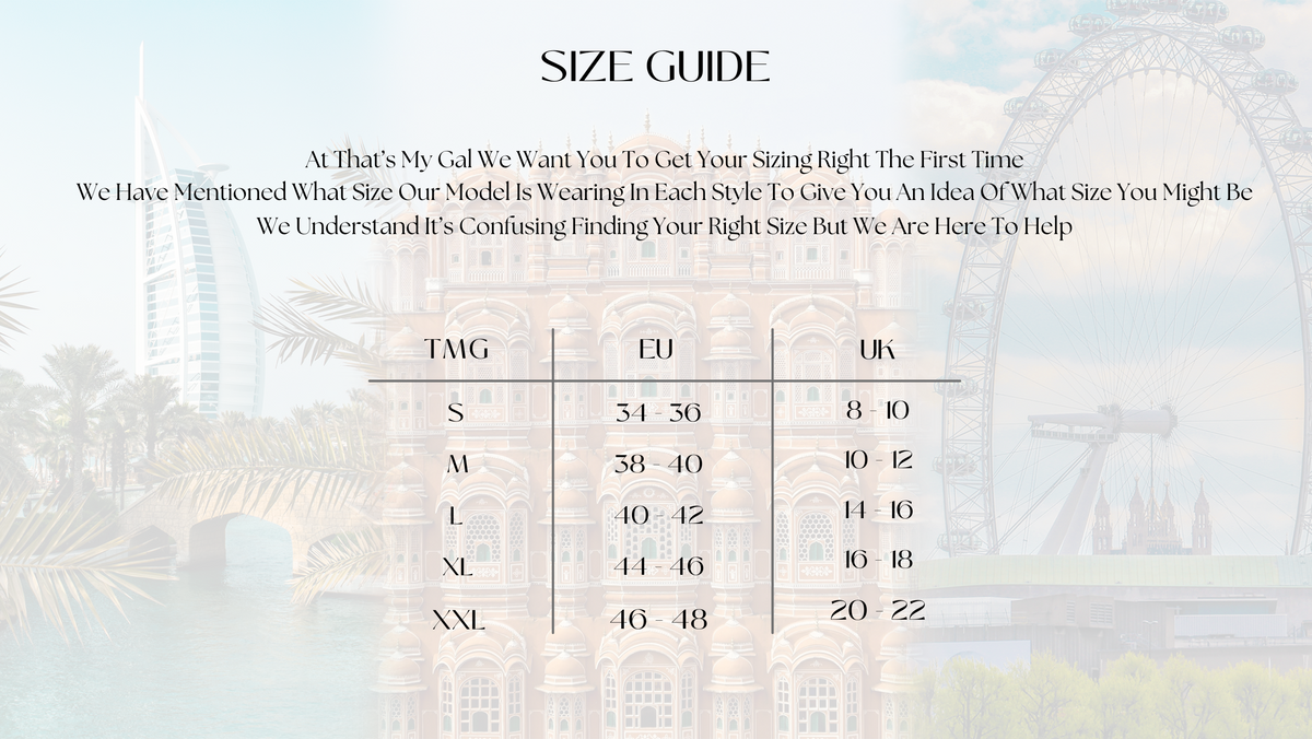 Size Guide THAT'S MY GAL